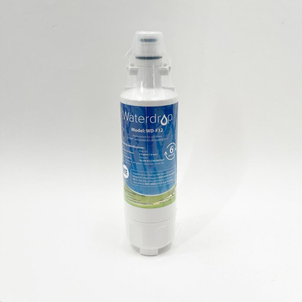 WATERDROP LG Replacement Fridge Filter WD-F32 LT700P ADQ36006101 ADQ36006101-S
